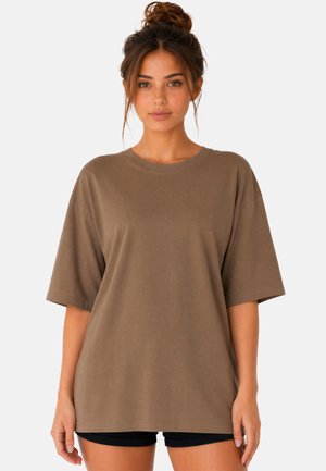 Reichstadt, REICHSTADT OVERSIZED DAMEN T-SHIRT 25RSW070 - Camiseta básica - khaki