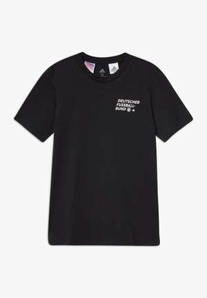 DFB DEUTSCHLAND KIDS TEE UNISEX - Triko s potiskem - black