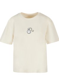 F4NT4STIC ALICE IM WUNDERLAND UHR HASE - Print T-shirt - whitesand