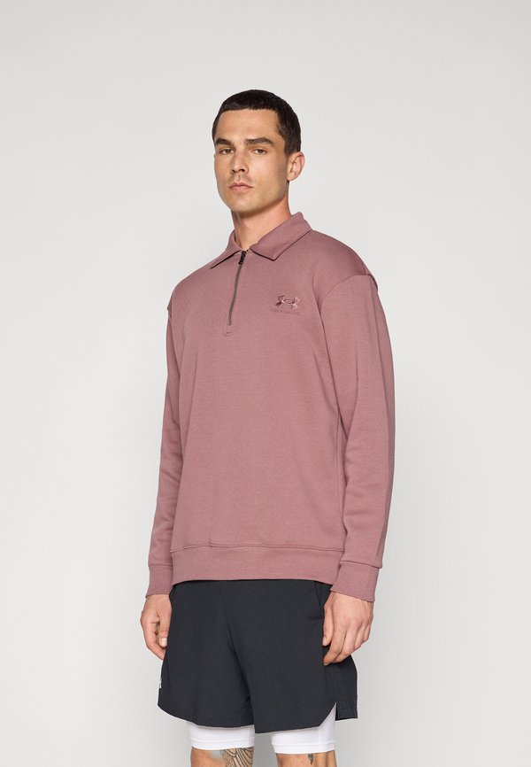 ICON COLLAR 1/4 ZIP - Sweatshirt - maroon mist