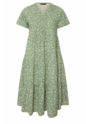 FLORAL TIERED  - Hverdagskjole - light green