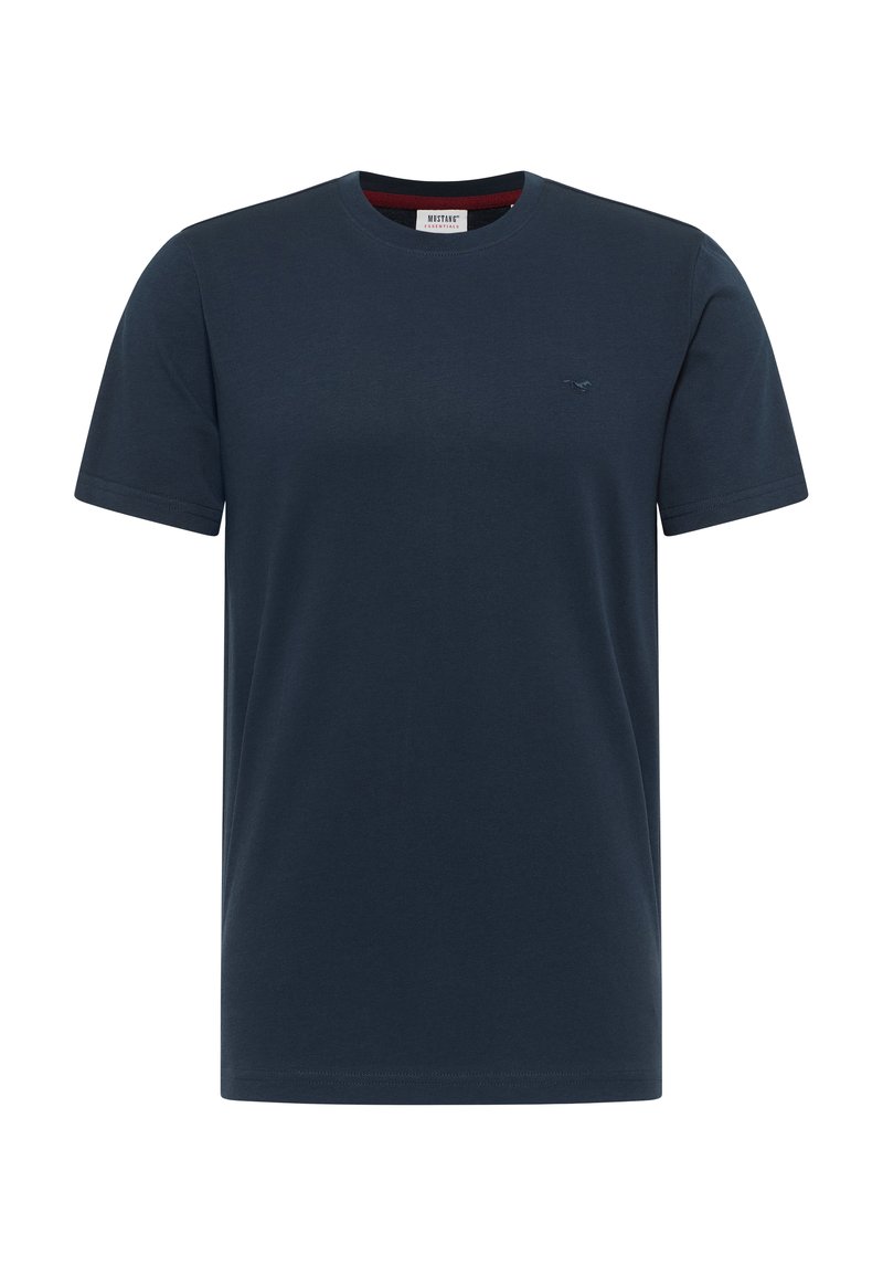 mustang T-shirt basic blauw