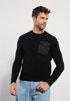 Strickpullover - black