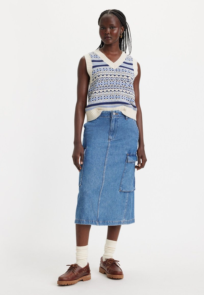 Levi's® - CARGO MIDI SKIRT - Krilo iz džinsa - cause and effect, Povečajte