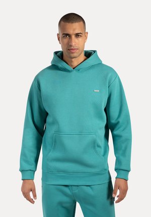 ILYAS - Felpa con cappuccio - petrol