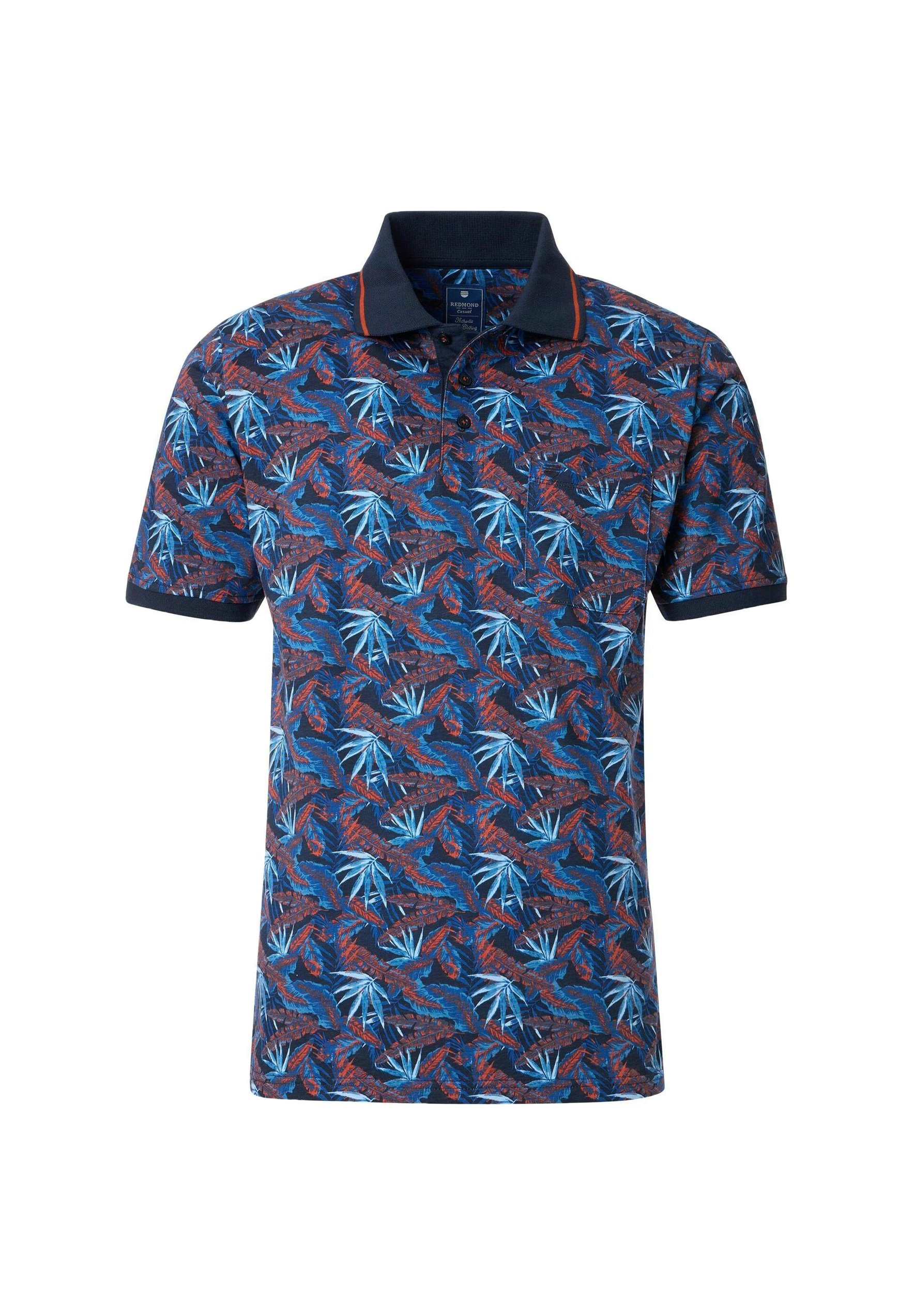 Redmond Poloshirts blau/blåsort denim