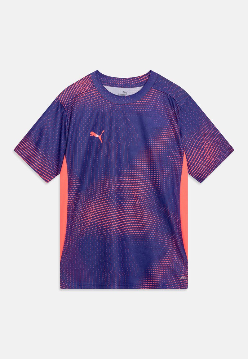 Puma INDIVIDUALFINAL JR - Spordi T-särk - club navy/dark amethyst