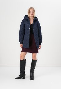 VILA VITATE LS HOODED - Wintermantel - navy