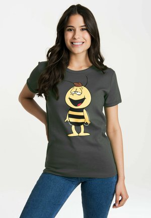 LOGOSHIRT, T-SHIRT DIE BIENE MAJA - WILLI - Print T-shirt - grau