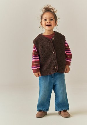 Next, REGULAR FIT - FAUX FUR GILET . - Waistcoat - brown
