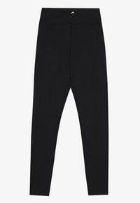 FULL LENGTH HIGH RISE LEGGINGS WITH OVERLAP V-WAISTBAND - Κολάν - black