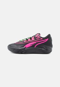 SCOOT ZEROS II - Chaussures de basket - black/fluro pink pes