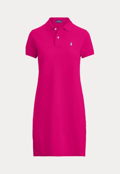 Polo Ralph Lauren COTTON MESH POLO DRESS - Nappali ruha - pink sky