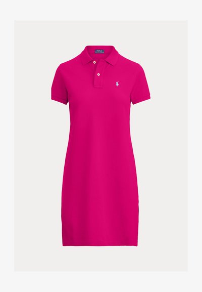 Polo Ralph Lauren COTTON MESH POLO DRESS - Nappali ruha - pink sky