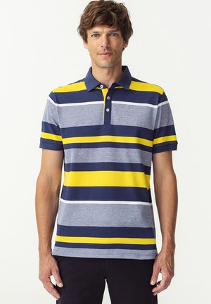 Damart RAYÉ - Polo - marine jaune