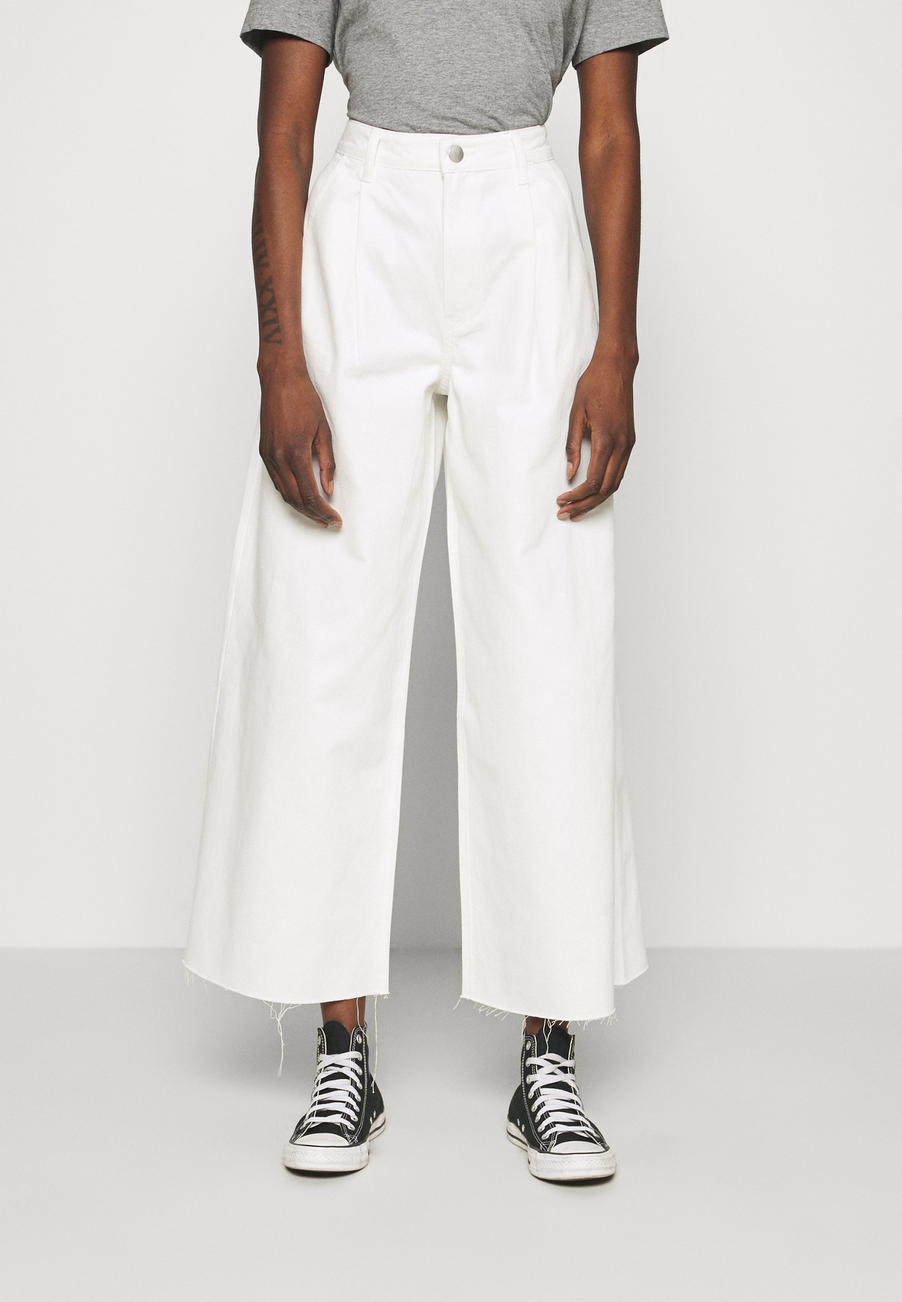 ALIGNE CONNIE - Relaxed fit jeans - ecru/off-white - Zalando.co.uk