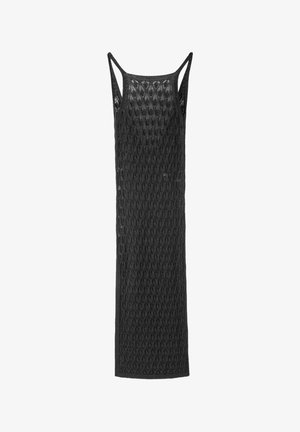 Stradivarius, CUTWORK KNIT DRESS - Robe longue - black
