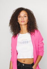 VILA VIRIL OPEN NOOS - Kofta - fandango pink/dark melange