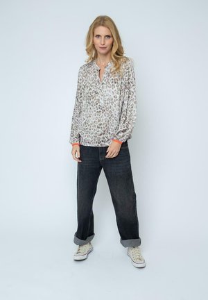 Blouse - taupe leo