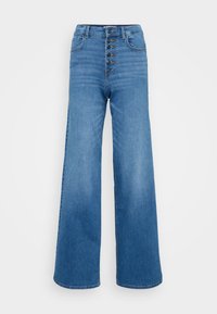 ONLMADISON BLUSH - Wide Leg - medium blue denim