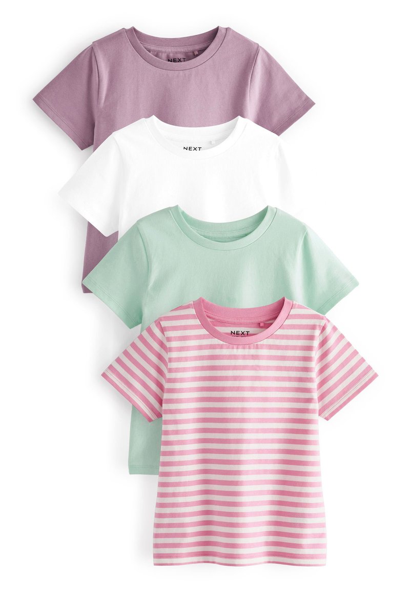 Next 4 PACK - Apdrukāts T-krekls - purple pink blue