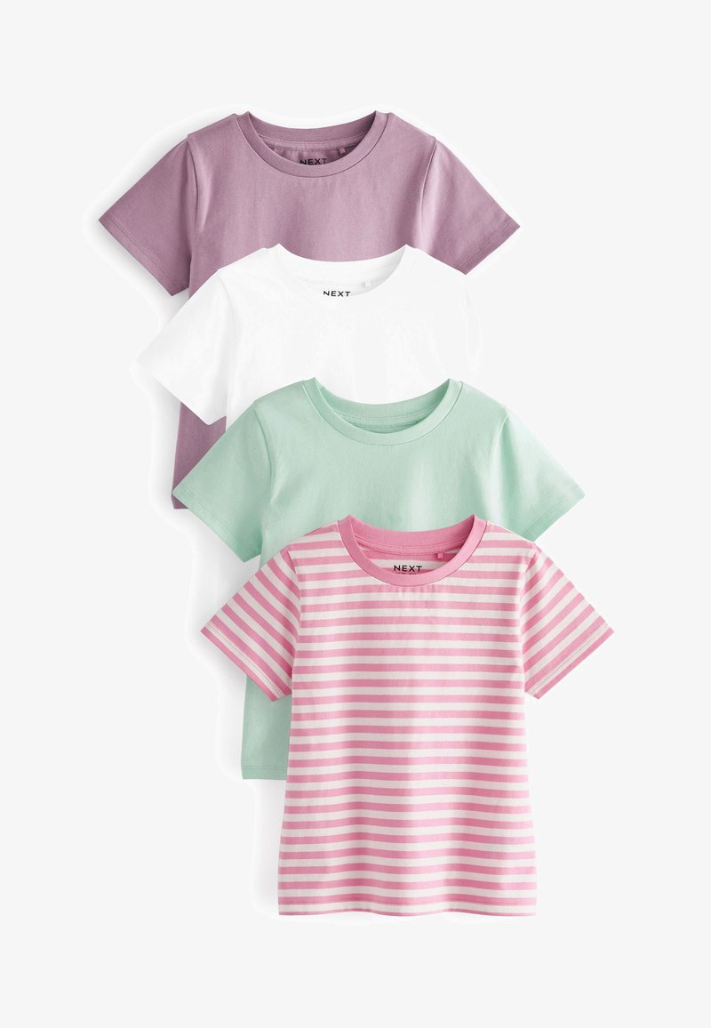 Next 4 PACK - Apdrukāts T-krekls - purple pink blue
