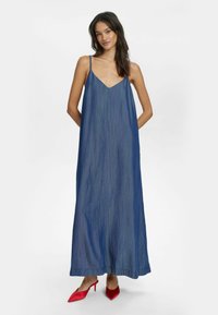 Nümph NUHERMIONE  - Maksi suknelė - medium blue denim