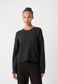 Marc O'Polo LONGSLEEVE ROUNDNECK - Strickpullover - deep grey melange
