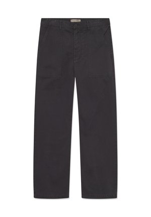 DOUBLE A BY W.W. WWHEINO STRAIGHT LEG - Tygbyxor - black