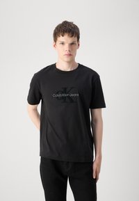 Calvin Klein Jeans MONOLOGO TEE - T-shirt print - black