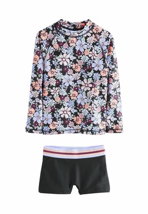 REGULAR FIT - LONG SLEEVE SET   - Badeanzug - black floral