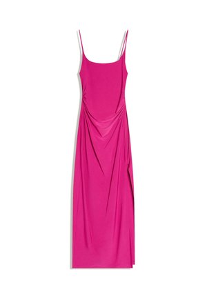 GATHERED STRAP MIDI - Rochie de zi - pink