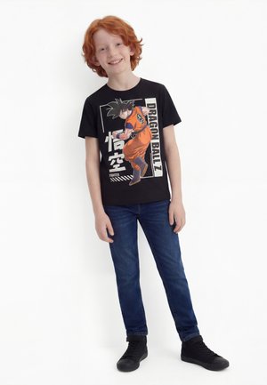 Name it NKMDUSE DRAGON BOX - Nyomott mintás póló - black