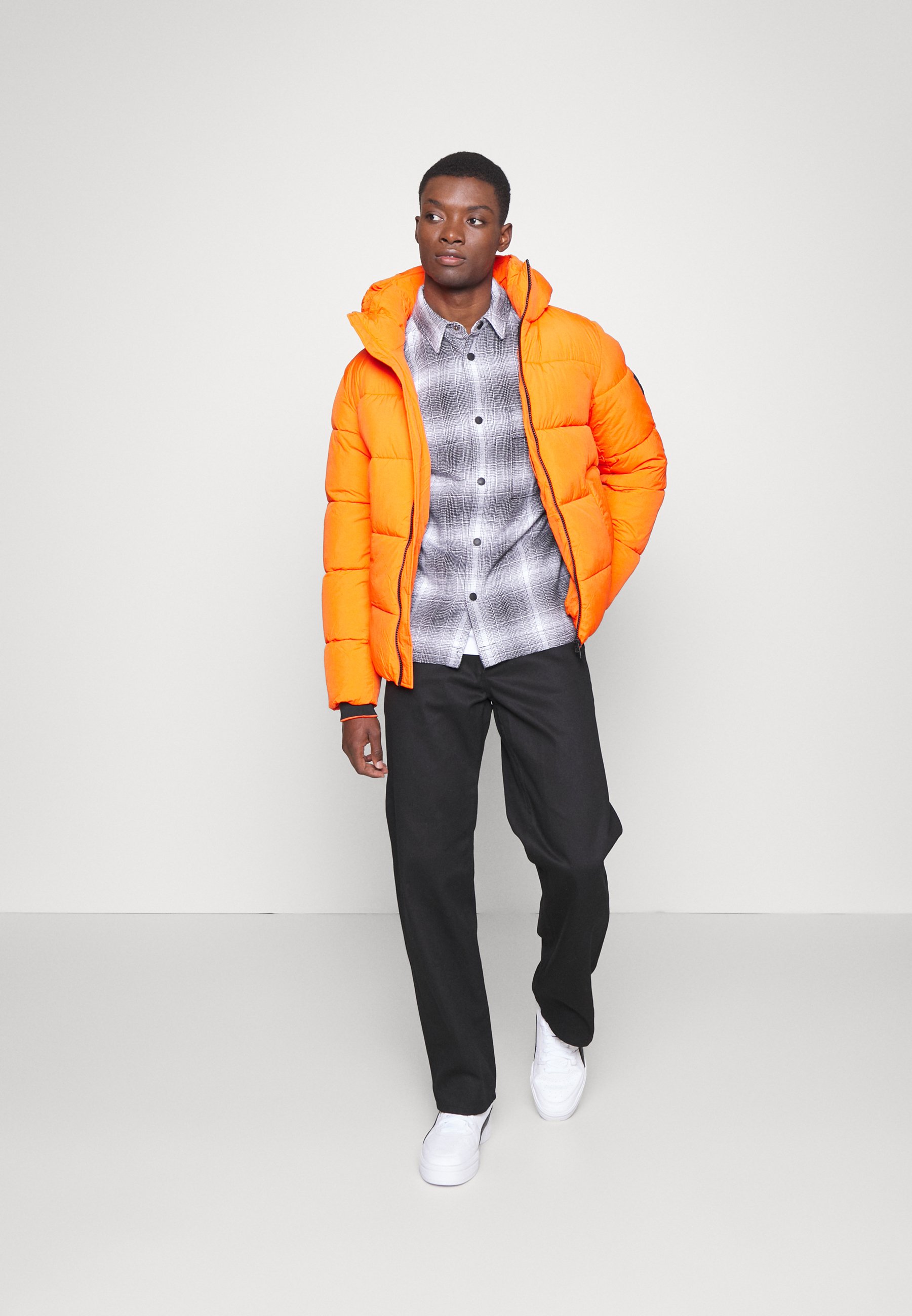 coral puffer coat