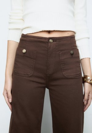 Stradivarius, Pantalon classique - brown