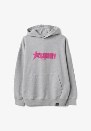 OVS, OVERSIZED HOODED SWEATSHIRT “SORRY” EMBROIDERY FOR GIRLS - Sweat à capuche - light grey