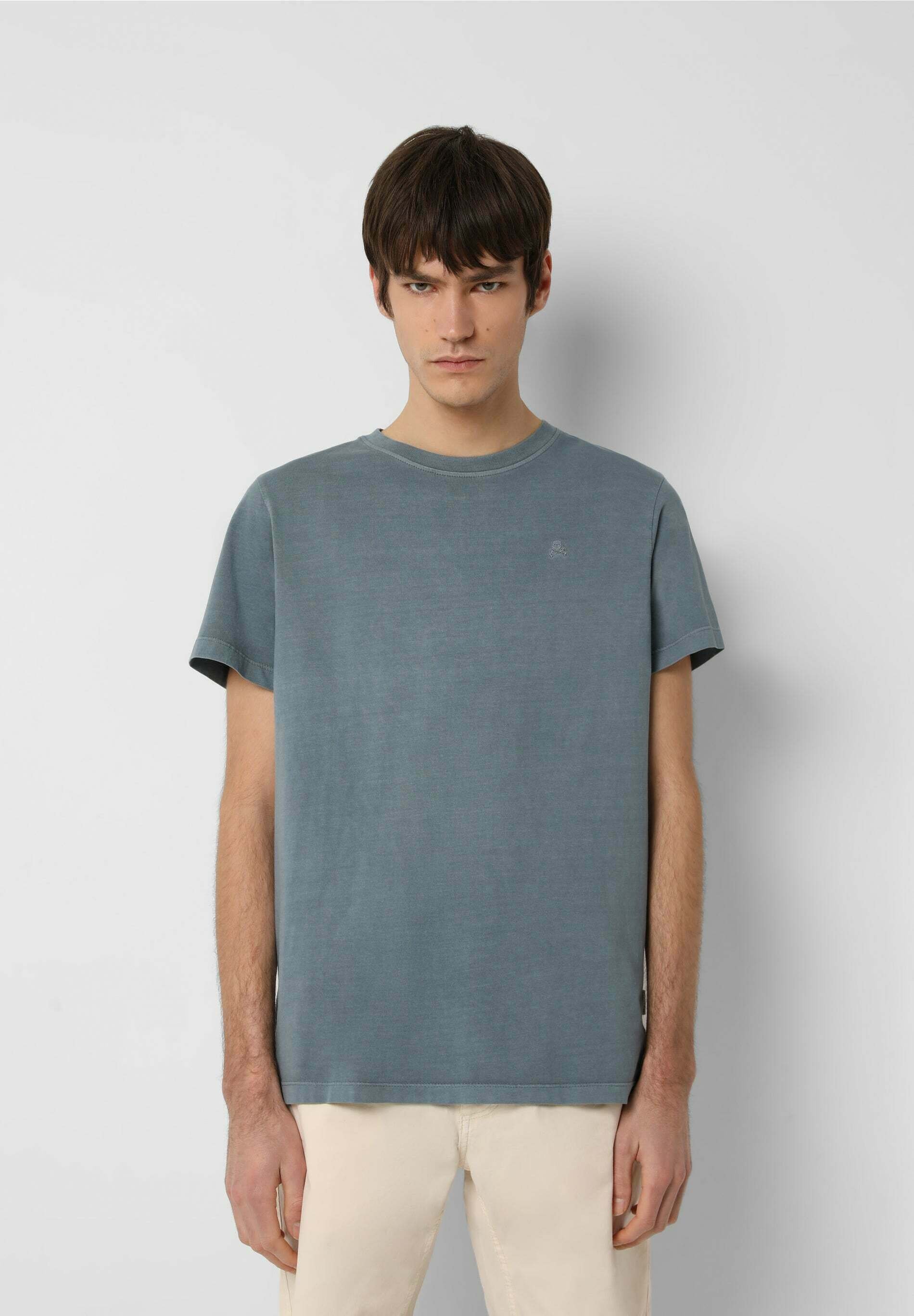 Scalpers SKULL TEE - Camiseta básica - blue/azul - Zalando.es