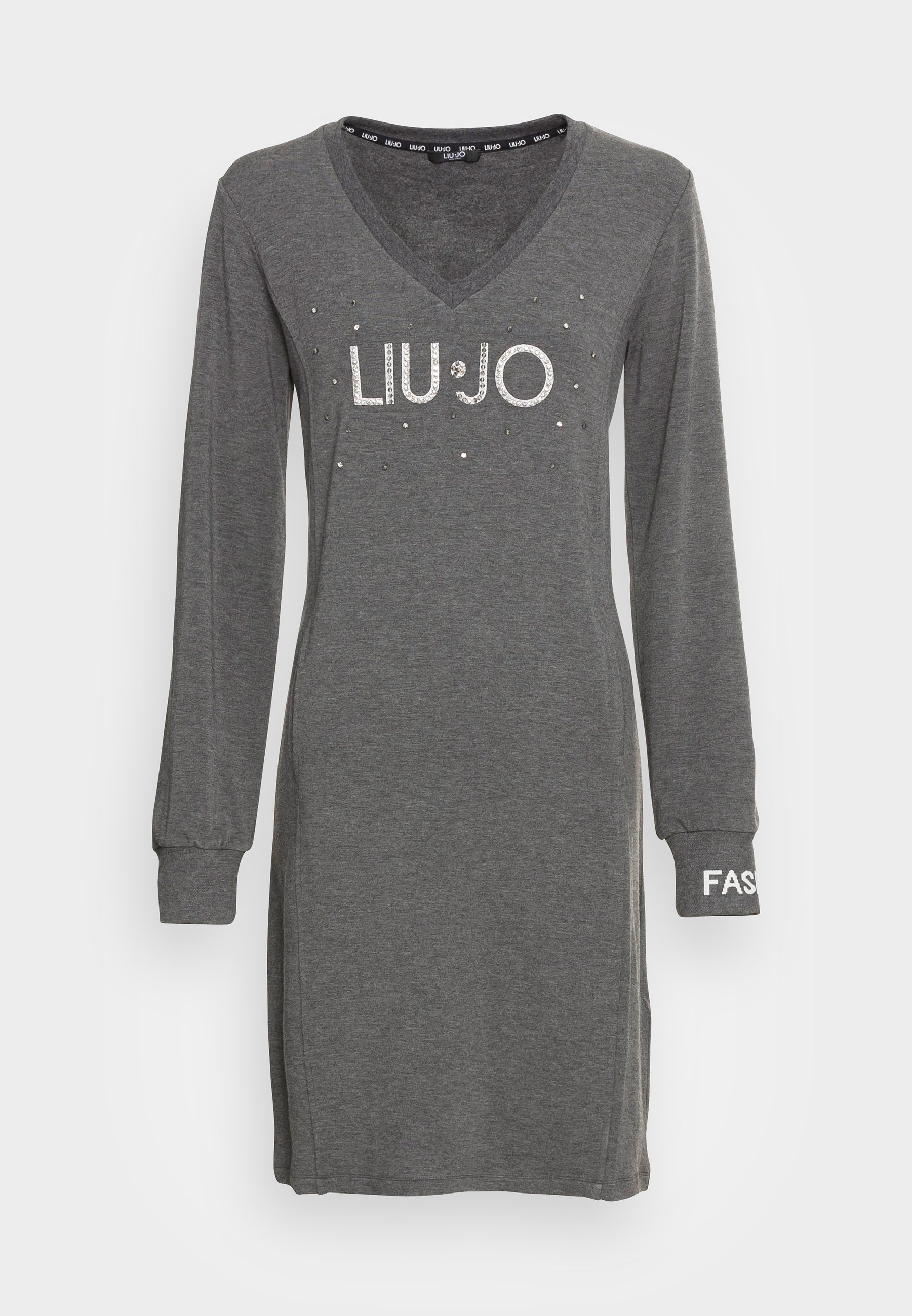 Liu Jo Jeans ABITO FELPA - Vestito estivo - antracite melange/grigio scuro  screziato - Zalando