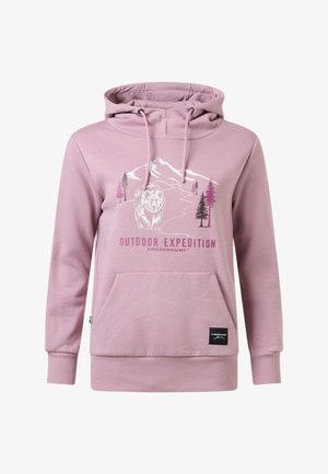 Swedemount, FOREST HOOD W - Hættetrøje - pale mauve bear