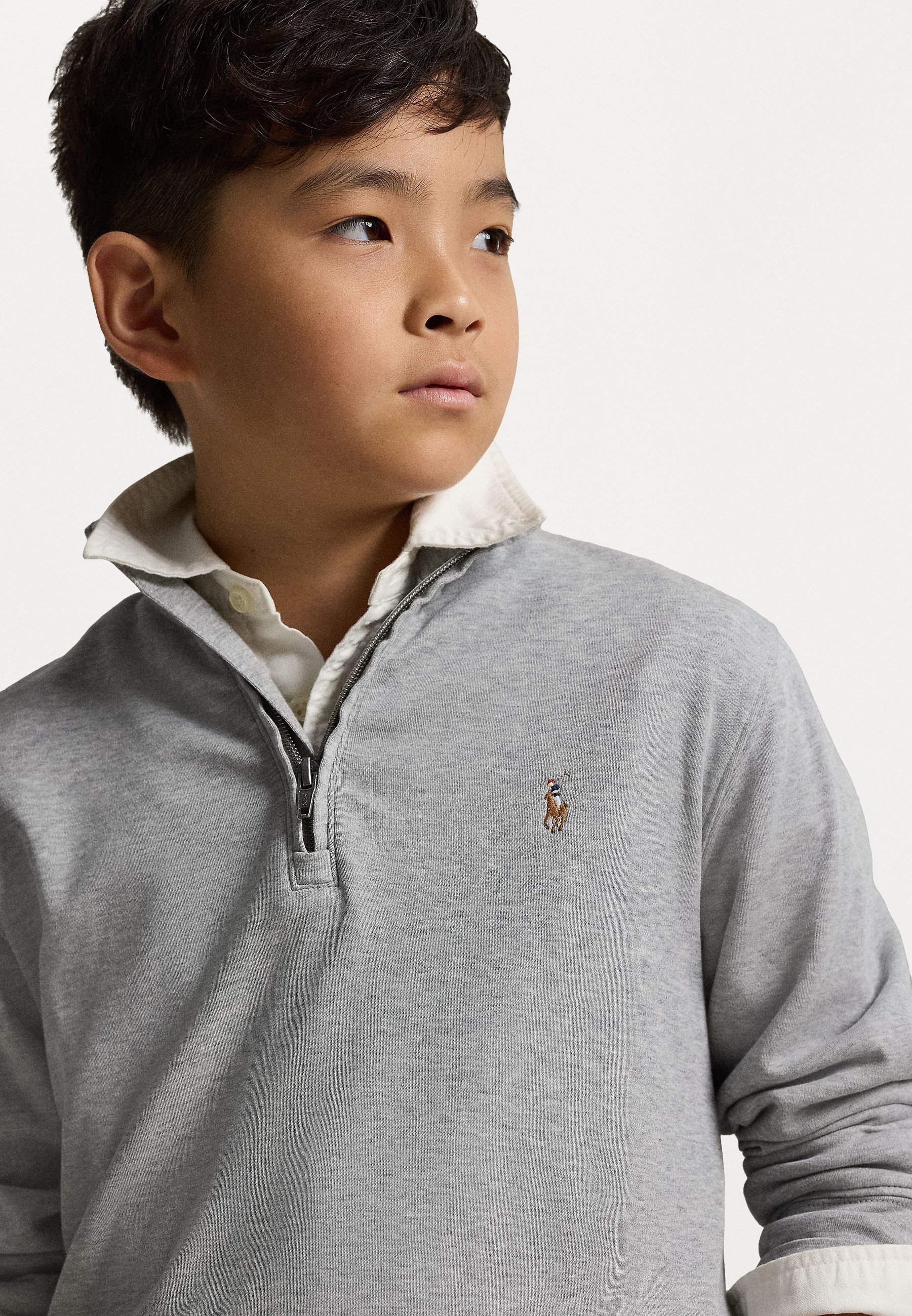 Polo Ralph Lauren COTTON INTERLOCK QUARTER-ZIP PULLOVER - Camiseta