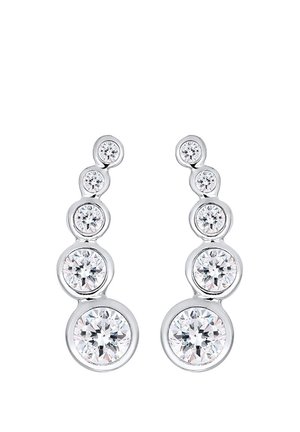 SPARKLING BASIC - MIT KRISTALLEN VON SWAROVSKI® - Ohrringe - silver-coloured