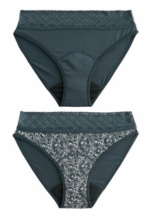 2 PACK - Kuukautisalushousut - navy floral