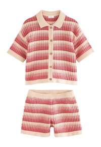 Next - REGULAR FIT -  SET  - Užsagstoma palaidinė - red pink Miniatiūros vaizdas 1