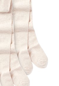 Collant rosa chiaro realizzati in morbido tessuto testurizzato con una finitura liscia. Presentano punte rinforzate e una vestibilità aderente per un comfort ottimale.