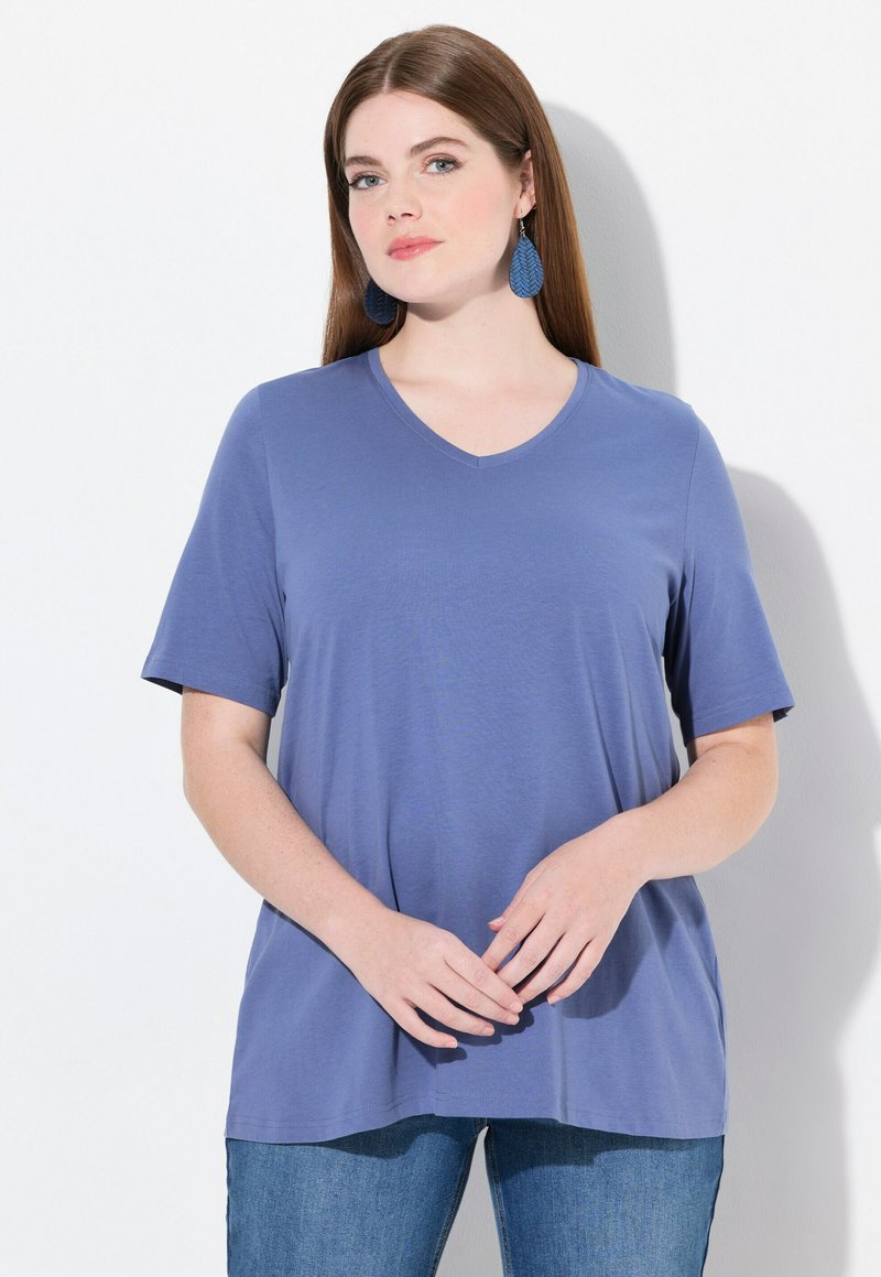 Ulla Popken GRANDES TAILLES - T-shirt basic - raspberry