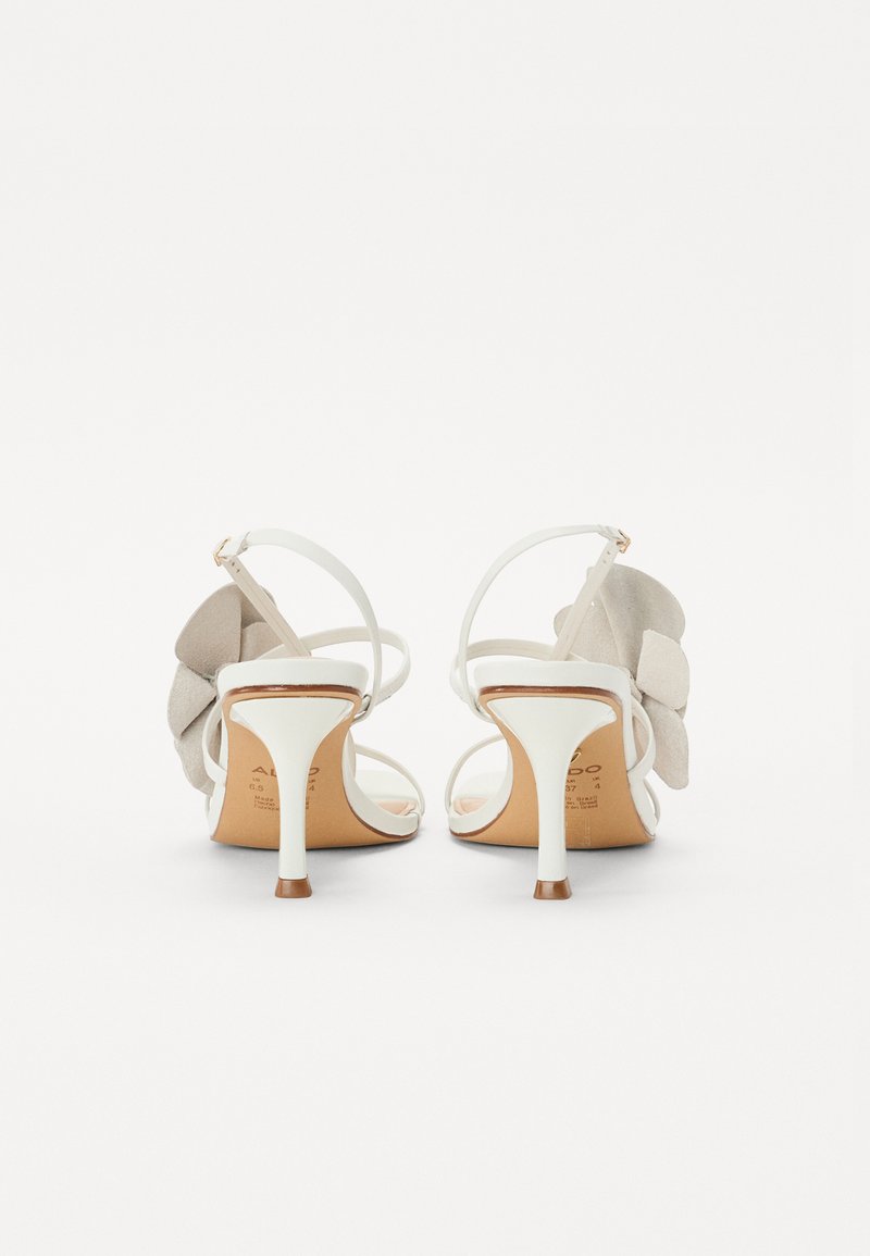 Sandales à Talons Hauts Transparentes & Blanches - Taille 8 US - Marque White & Stag - Neuf Sans Boîte