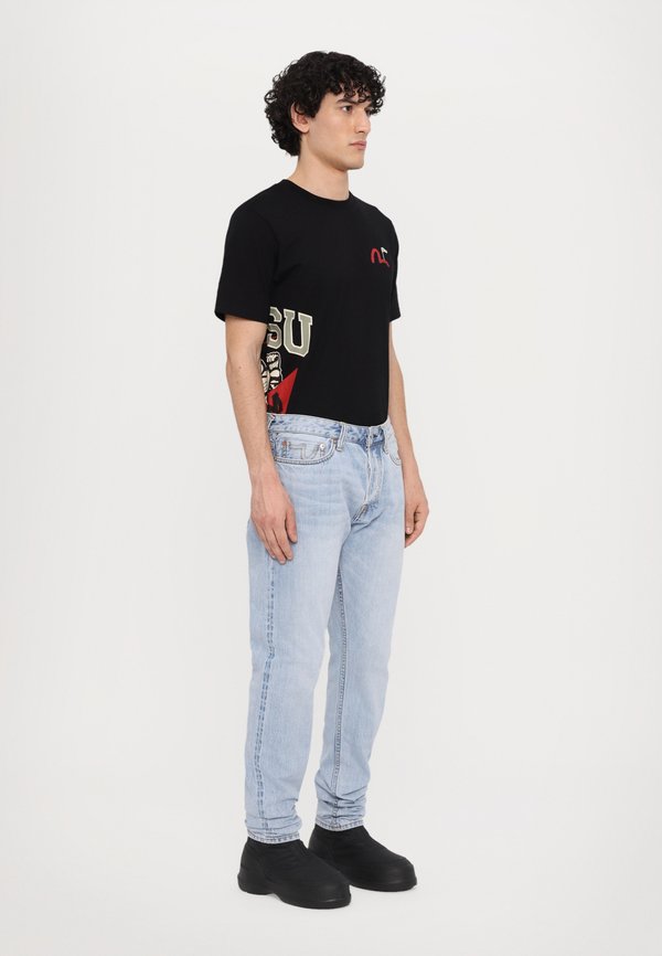SLOGAN POCKET PRINT - Straight leg jeans - indigo3