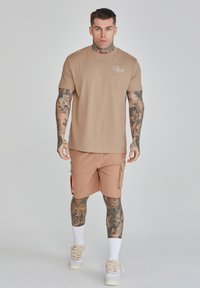 SIKSILK GRAPHIC - Print T-shirt - brown