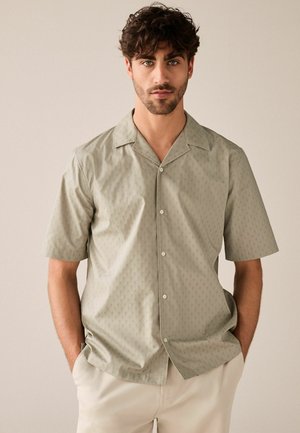 Next SHORT SLEEVE SHIRT- REGULAR FIT - Ing - sage green