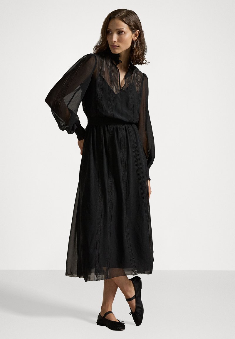 Polo Ralph Lauren LONG SLEEVE - Day dress - polo black/black - Zalando
